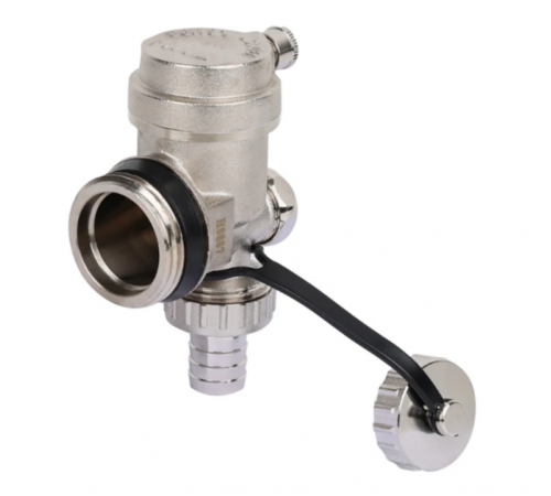 Концевой элемент для коллектора (воздухоотводчик со встроенным дренаж. клапаном комп-ый 1" ТИМ (60/1