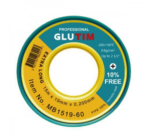 Фум лента желт. большая для воды Тим (300/75/5)