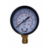 Манометр с (рад.) нижним подключ. 6 бар TIM (60/шт) вертикальный