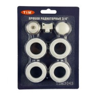 Набор пробок д/рад.без кроншт.1/2 TIM (40шт)