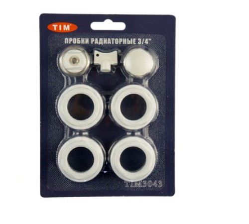 Набор пробок д/рад. без кроншт. 3/4 TIM (40/20шт)