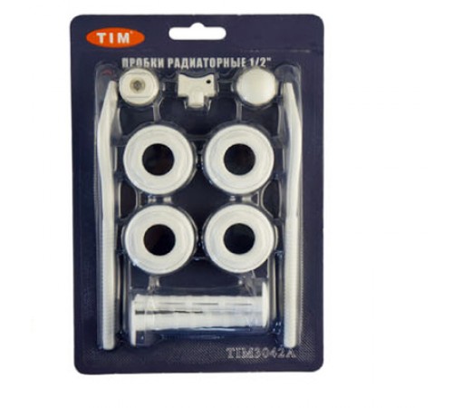 Набор пробок д/ рад. с кроншт. 1/2 TIM (20/шт)