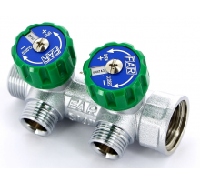 Коллектор 1/2 х 3/4 на 2 вых. FAR евроконус    ОРИГ.