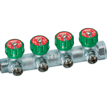 Коллектор 1/2 х 3/4 на 4 вых. FAR ориг евроконус    ОРИГ.