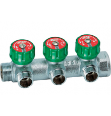 Коллектор 1" х 3/4 на 3 вых. FAR   ОРИГ.