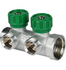 Коллектор. 2 вых. 1" х 3/4  FAP Евроконус