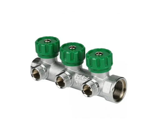 Коллектор. 3 вых. 1" х 3/4  FAP Евроконус