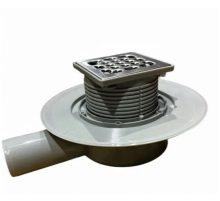 Трап для душевой с сухим затвором угловой  10*10см Тим (4/1)