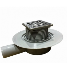 Трап для душевой с сухим затвором угловой  10*10см Тим (4/1)