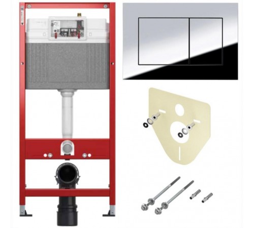 Инсталляция TECE  с клавишей хром
