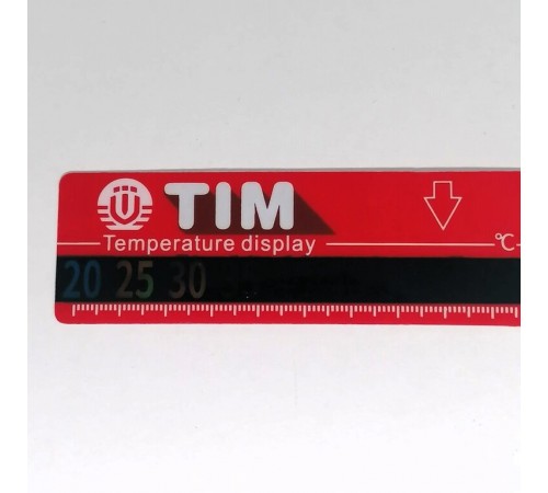 Термометр-полоска на коллекторах подачи (красный) Тим (4000/10шт)