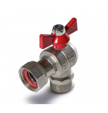 Кран шаровый с Накид. гайкой угловой 1/2 Нр Тим (72/18)
