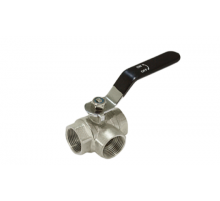 Кран ТРЕХХОДОВОЙ  1 длин рычаг никель  TIM (16/2)