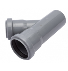 Тройник  ПВХ    50х40    45гр  Политэк (80/шт)