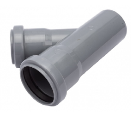 Тройник  ПВХ    50х40    45гр  Политэк (80/шт)