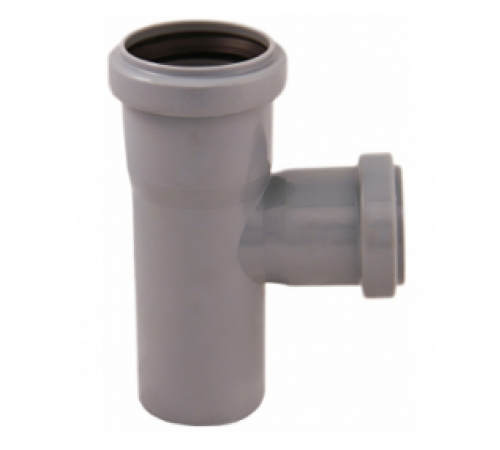Тройник  ПВХ    50х40    90гр  Политэк (80/шт)