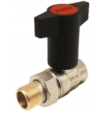 Кран шаровой с американкой  маховик пластмассовый 1 нр-вр (40/5)