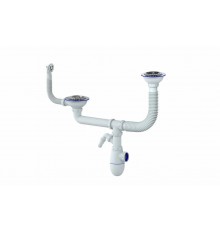 B730VP - сифон для двойной мойки универсальный