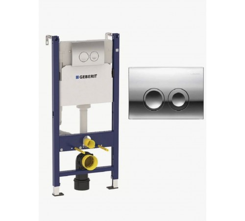 Инсталляция GEBERIT с клавишей DELTA 25 (квад) + крепление по доступной цене.