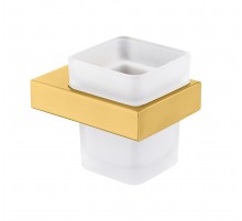 Настенный стеклянный стакан  (матовое золото ) 9505 matt gold Kern (20шт)