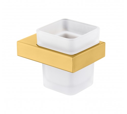 Настенный стеклянный стакан  (матовое золото ) 9505 matt gold Kern (20шт)