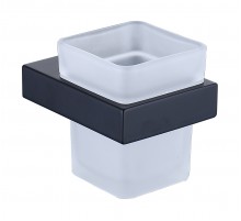 Настенный стеклянный стакан ( черный) 9505 black Kern (20шт)