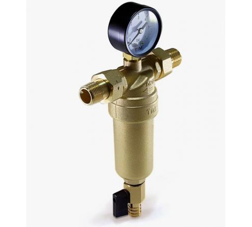 Фильтр с манометром  1/2 для  г/в метал. TIM (12шт)