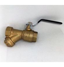 Кран с фильтром  лат. Ф 1/2 руч TIM (60/15)