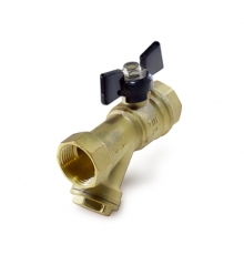 Кран с фильтром  лат. Ф 1" TIM (32/8)