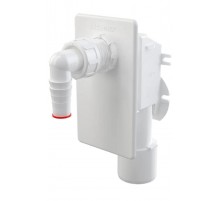 Сифон стиральной машины  под штукатурку (белый) Алкапласт (40|1)