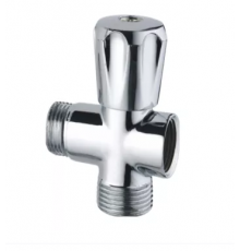 Вентиль-тройник бытовой 1/2" *3/4" * 1/2" (хром) Тим (50/1)