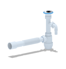 Сифон Ани 1 1/4 х 32  Юнг с носиком+ гофрой 32*40/50 Ани   (15/шт)