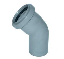 Отвод     ПВХ   40   45гр  Политэк (50/шт)