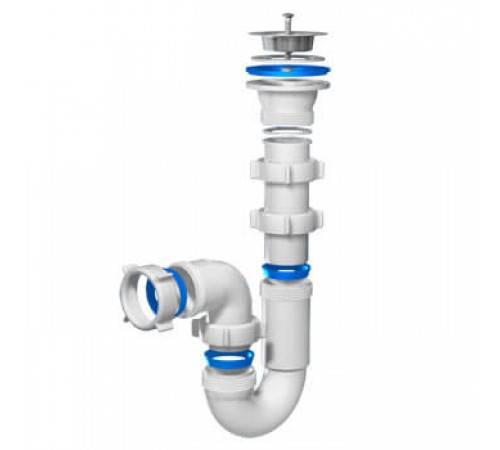 Сифон Ани 1 1/2 х 40 прямоточный D0100 (45/шт)