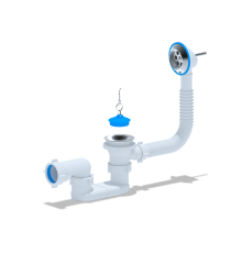 Сифон Aни для ванны с выпуском плоск  E050  (35/шт)