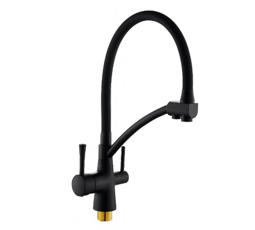 Смеситель для кухни  20039 BL (черный) питевой WASSER  NOVA