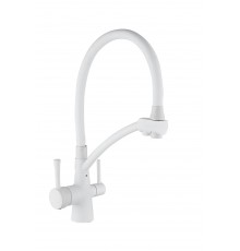 Смеситель для кухни  20039 WH (белый)  питевой WASSER NOVA