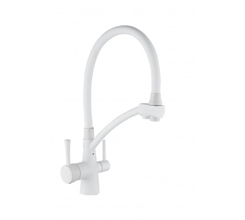 Смеситель для кухни  20039 WH (белый)  питевой WASSER NOVA