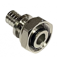 Накидная гайка хром (евроконус)  ELSEN, Tin plated Monolit, НГ ЕК, 16,  3/4",