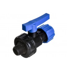 Кран шар.разъемный ПНД 25 х 3/4 HР (30/5)