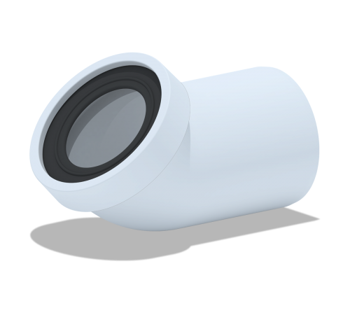 Трубка фановая ф 110 х 45* Ани W4220 (30/шт)