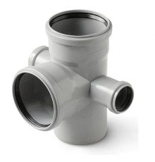 Крестовина  кан. Двухплоск. ПЯТЕРНИК  ПВХ 110х50х50х110  90гр   Политэк (24 шт) Pro Aqua