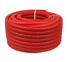 Гофрированная труба 32 красный 30 м