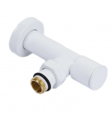 Кран для п/с угл. "O"  1/2ш х 1/2 ш Тим ( белый ) (20/1)