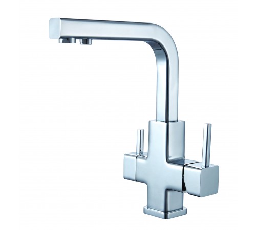 Смеситель для кухни  2040 satin квадрат. Kern (8/шт) (2 скл)